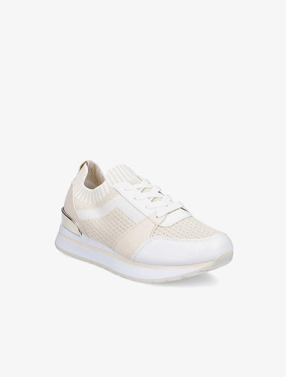 Baskets en mesh et simili - Beige - 2