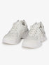 Baskets à semelles en simili et mesh - Blanc - 5