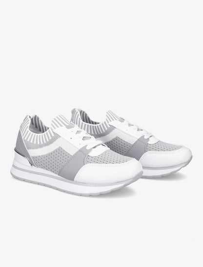 Baskets en mesh et simili - Gris - 4