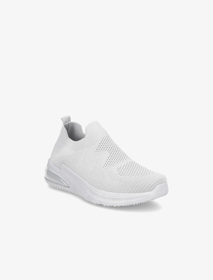Baskets basses en mesh - Gris clair - 2
