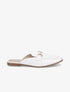 Mules en simili style mocassin - Blanc - 5