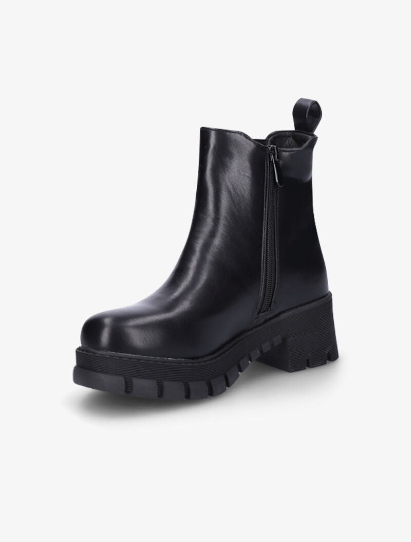 Boots à plateforme crantée - Noir - 4