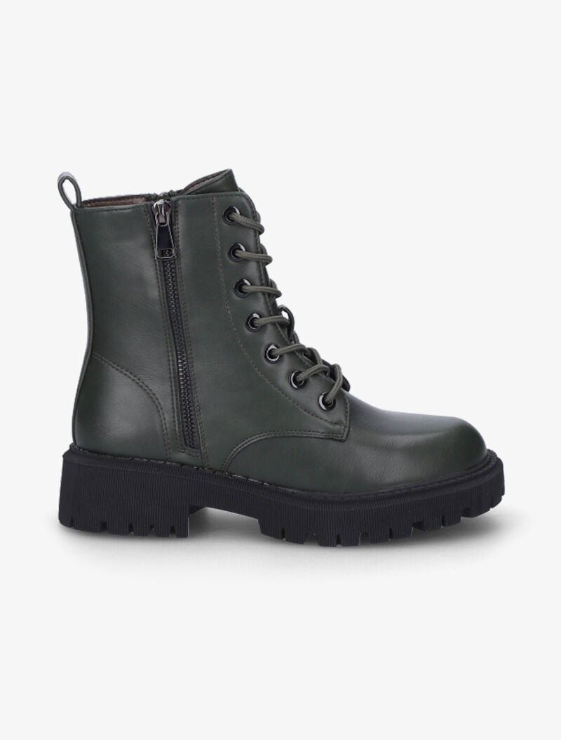Boots style rock à zip décoratif - Kaki - 2