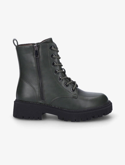 Boots style rock à zip décoratif - Kaki - 2