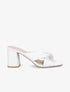 Mules à talons et brides croisées - Blanc - 1