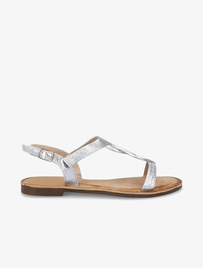 Nu-pieds à ganses torsadées - Argent - 2