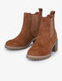 Chelsea boots élastiquées en suédine - Camel - 1