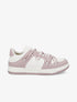 Sneakers bicolore à double lacets - Rose - 1