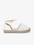 Espadrilles en crochet et simili - Blanc - 1