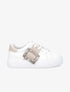 Baskets à boucle à strass - Beige - 5