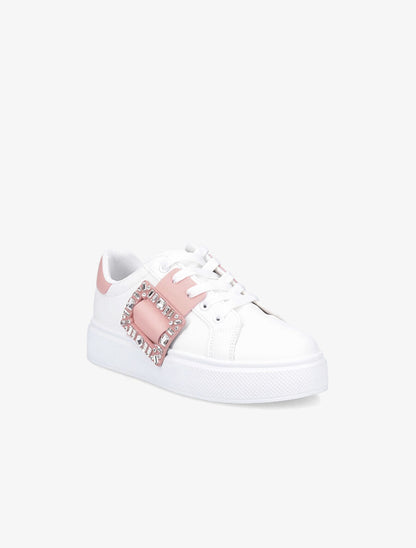 Baskets à boucle à strass - Rose - 2