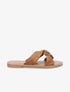 Mules en suédine à brides croisées - Camel - 5