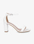 Sandales à bride et talons vernis - Blanc - 1