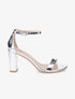 Sandales à bride et talons vernis - Argent - 5