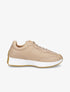 Baskets compensées en simili - Taupe - 5