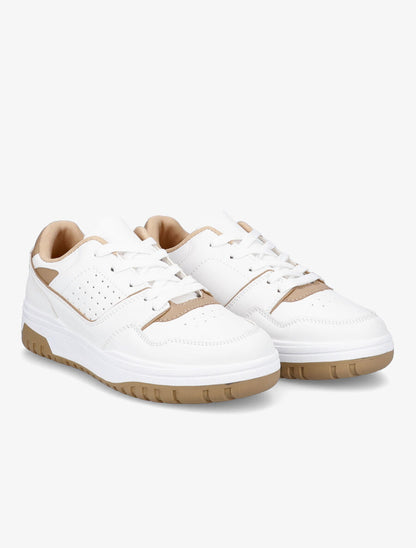 Baskets bicolores - Camel - 4