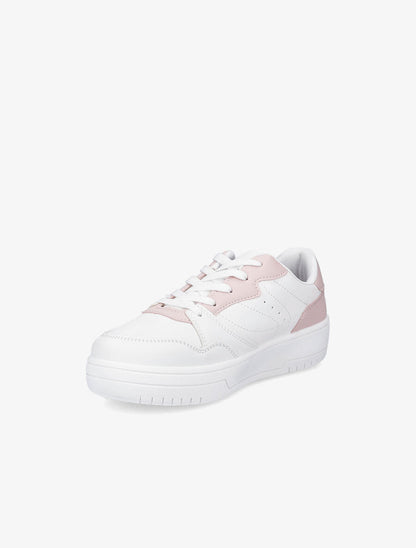 Baskets basses bicolore - Rose - 3