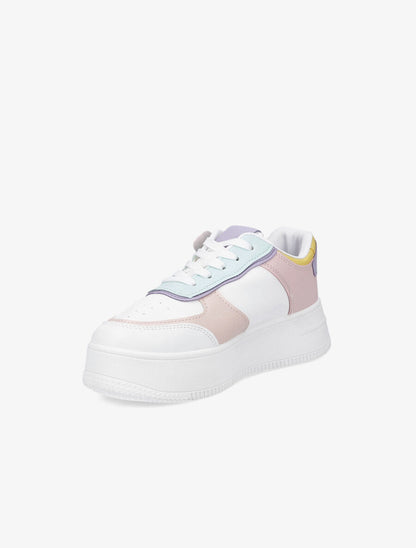 Sneakers à semelle à plateforme - Lilas - 3