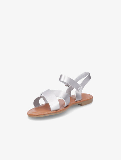 Nu-pieds à brides croisées - Argent - 2