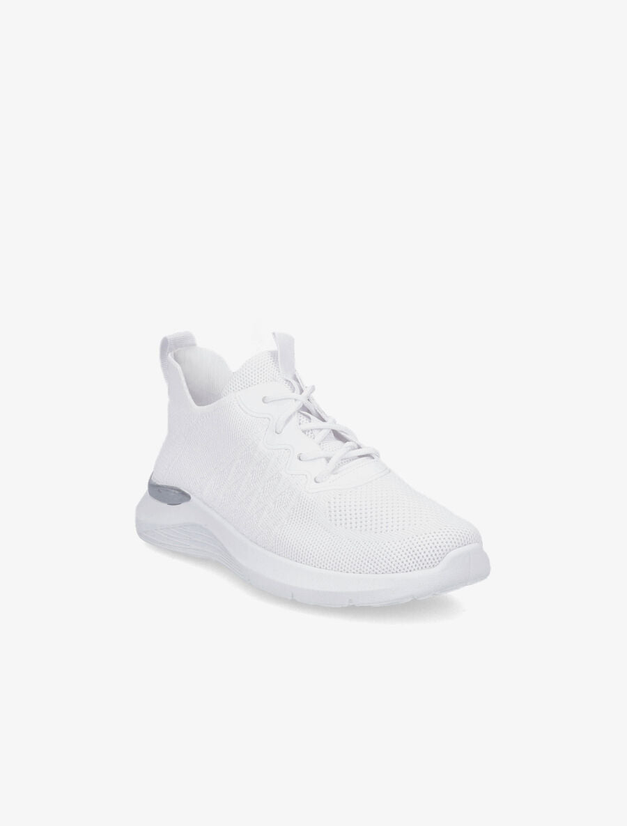 Baskets en mesh à lacets - Blanc - 2