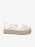 Espadrilles en toile géométrique - Blanc - 5