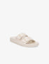 Claquettes monochrome à double brides - Beige - 5