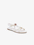 Nu-pieds à empiècements effet marbre - Blanc - 1