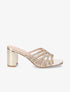 Mules à brides croisées et strassées - Or - 5