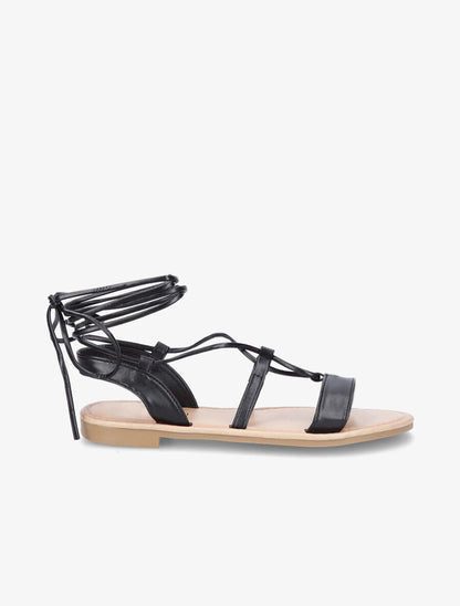 Nu-pieds à liens - Noir - 3