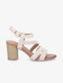 Sandales en suédine à multi brides - Beige - 5