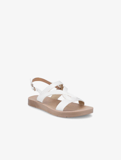 Nu-pieds à cordes entrelacées - Blanc - 2