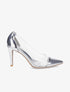 Escarpins en plexi à talon aiguille - Argent - 5