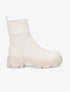 Boots bi-matière à semelle crantée - Beige - 1
