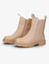 Boots à zip et semelles crantées - Beige - 5