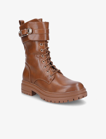 Boots montantes à broche - Camel - 2