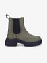 Chelsea boots montantes à semelle stylisée - Kaki - 1