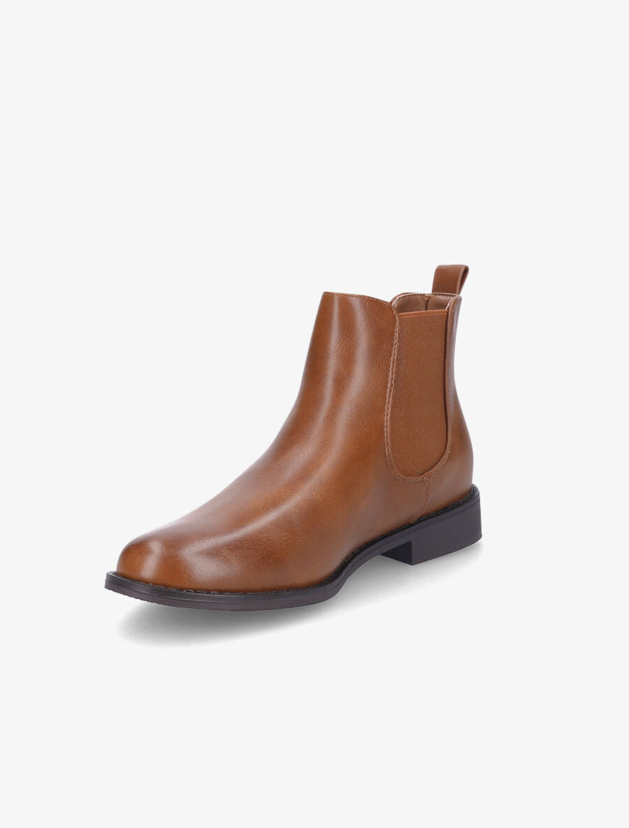 Chelsea boots basiques en simili - Camel - 3