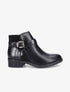 Bottines à sangles croisées - Noir - 1