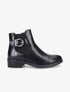 Bottines élastiquées à contrefort croco - Noir - 6