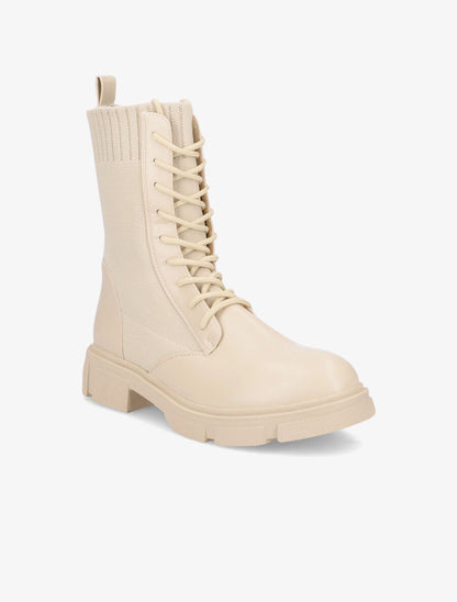 Rangers bi-matière - Beige - 2