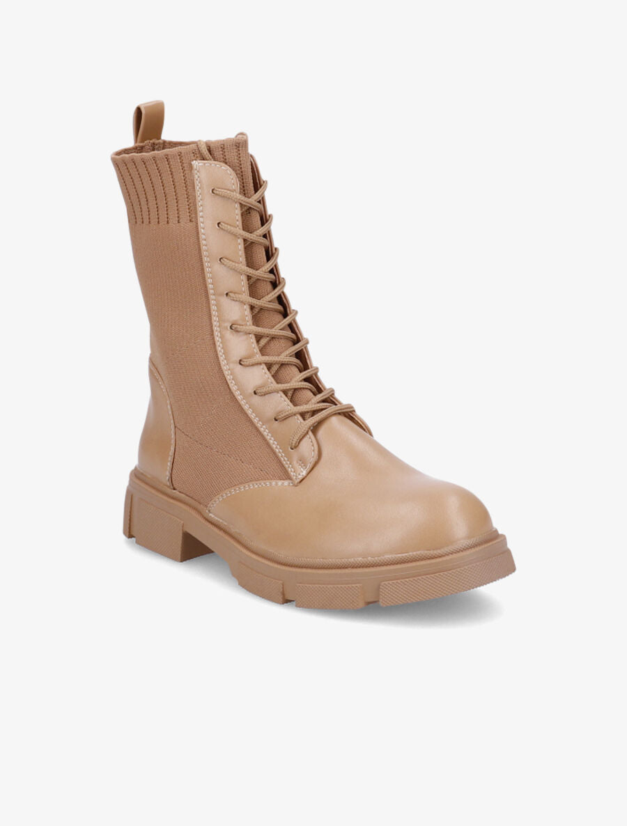 Rangers bi-matière - Camel - 2
