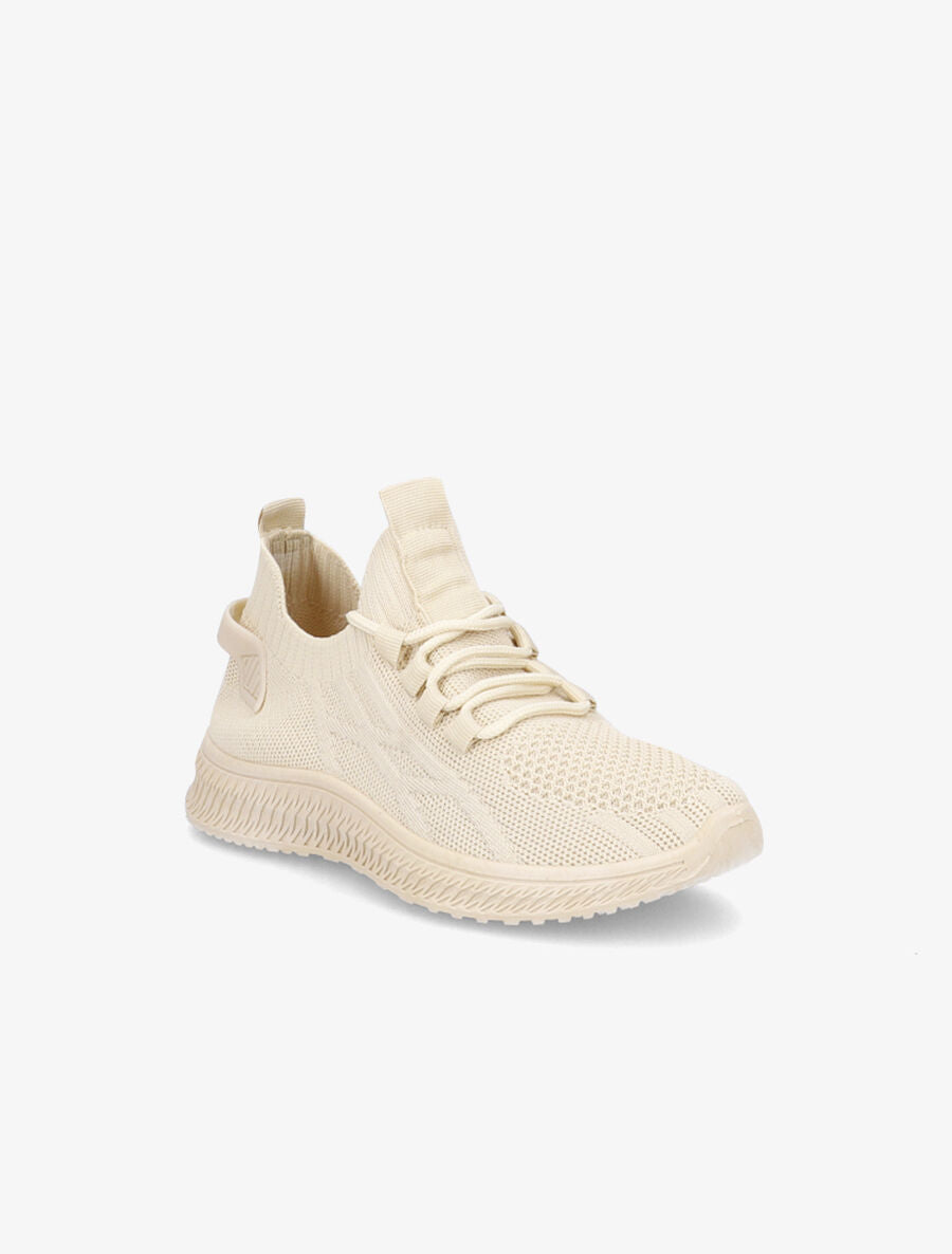 Baskets en mesh à lacets - Beige - 2