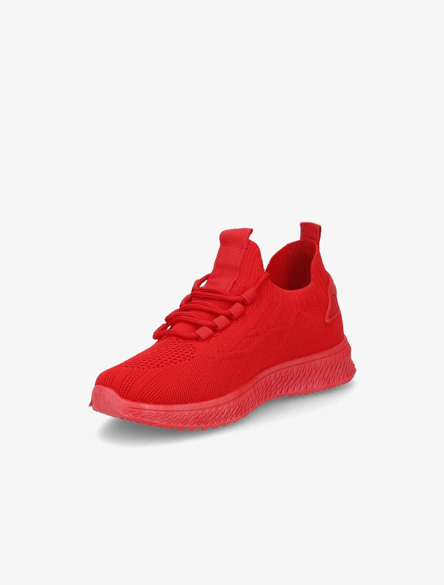 Baskets en mesh à lacets - Rouge - 3