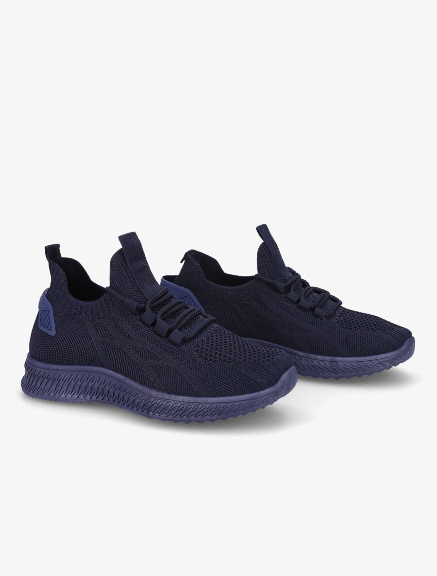 Baskets en mesh à lacets - Marine - 4