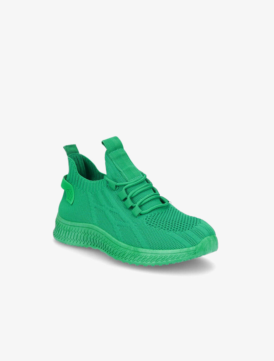 Baskets en mesh à lacets - Vert - 2