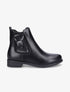 Bottines en simili mat et sangles - Noir - 1