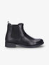 Bottines élastiquées et contrefort effet python - Noir - 5