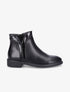 Bottines à empiècements croco - Noir - 1