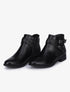 Bottines bi-matière à double brides décoratives - Noir - 5