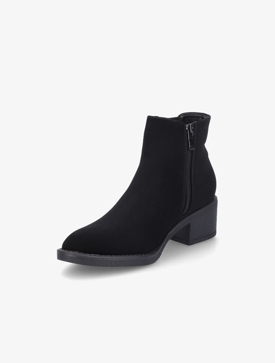 Bottines classiques en suédine - Noir - 3